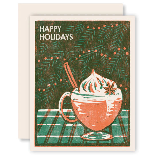 Happy Holidays Eggnog Card