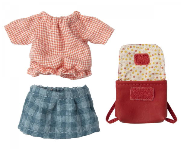 Clothes and Bag, Mouse - Red