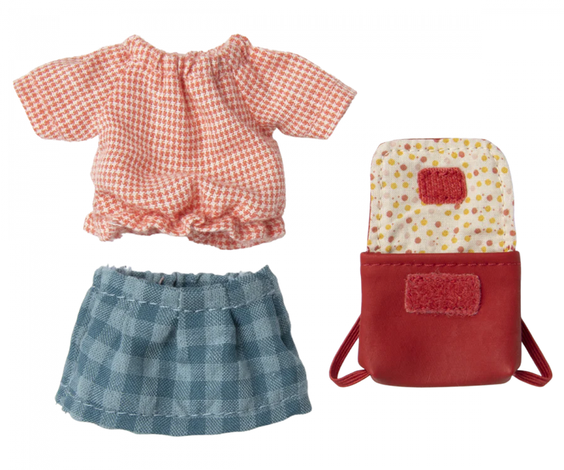 Clothes and Bag, Mouse - Red