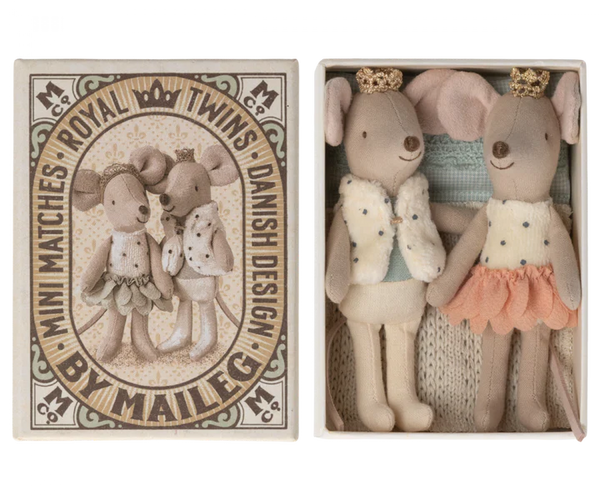 Royal Twins, Little Sister and Brother in Matchbox - Rose