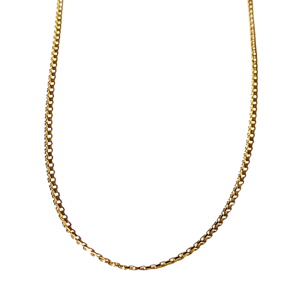 Box Chain Gold Necklace