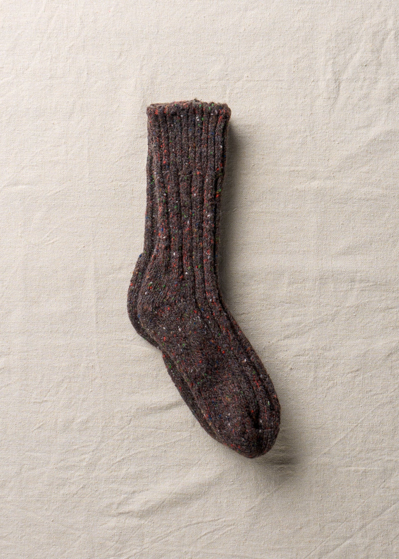 Low Gauge Socks - Brown