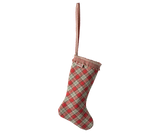 Stocking Ornament, Checker - Red