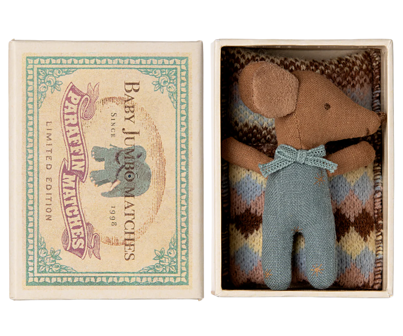 New! Sleepy Wakey Baby Mouse in Matchbox