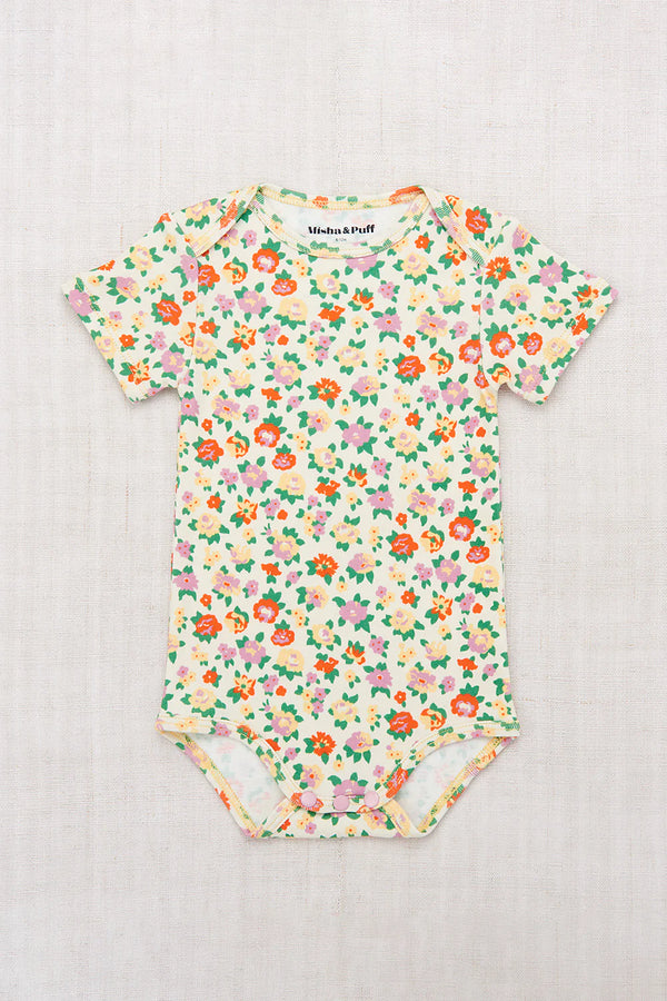 Short Sleeve Lap Onesie - String/Hazy Lilac Brimfield