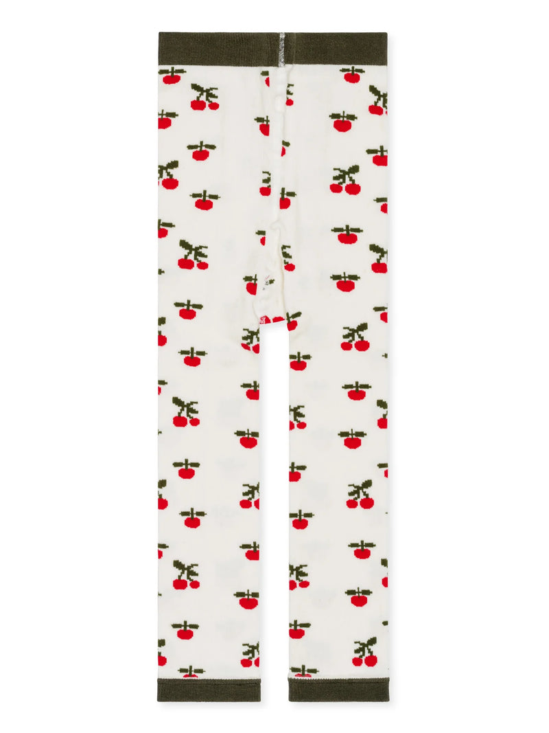 Mini Little Cherries All Over Legging - Ivory