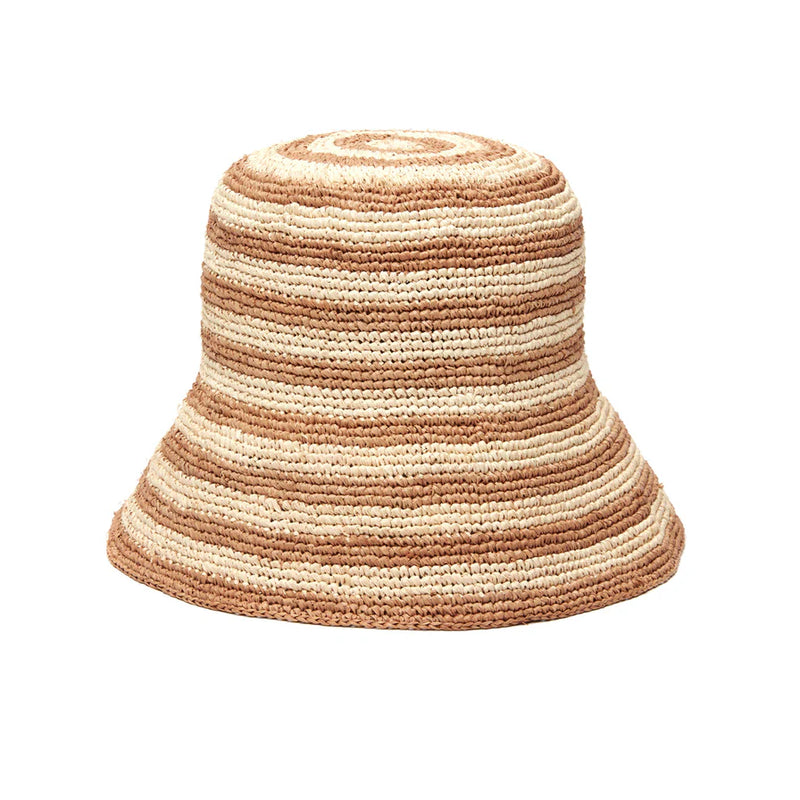 Eleni Hat - Sand Stripes