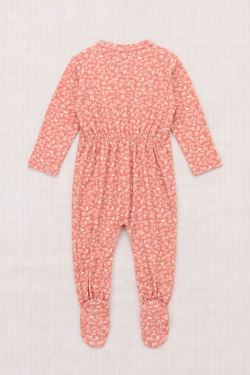 Baby Footed One-Piece - Rosewood Bunny Meadow