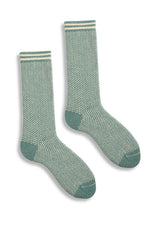 Women’s Nordic Birdseye Wool Cashmere Crew Socks