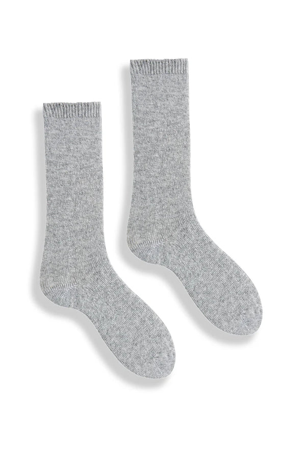 Women’s Solid Wool Cashmere Crew Socks
