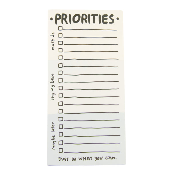 Priorities Notepad