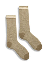 Women’s Nordic Birdseye Wool Cashmere Crew Socks