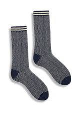 Men’s Nordic Birdseye Wool Cashmere Crew Socks