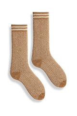 Men’s Nordic Birdseye Wool Cashmere Crew Socks
