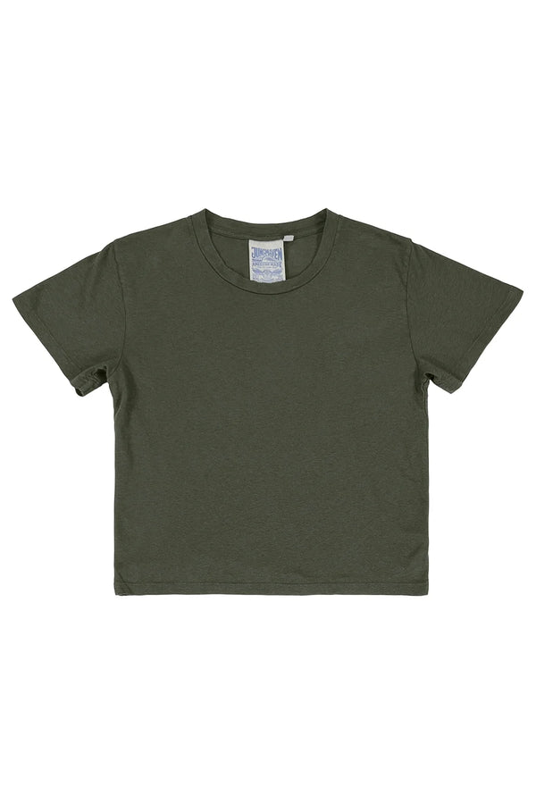 Cropped Ojai Tee - Olive Green