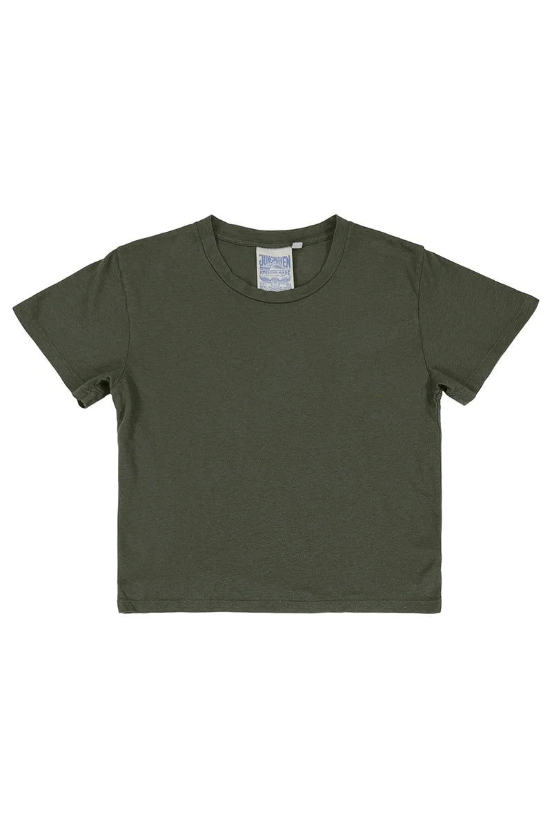 Cropped Ojai Tee - Olive Green