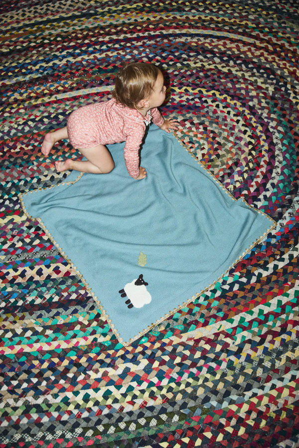 Baby Meadow Blanket - Overcast
