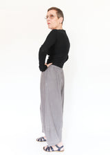 Tucked Hem Pant - Eiffel Tower