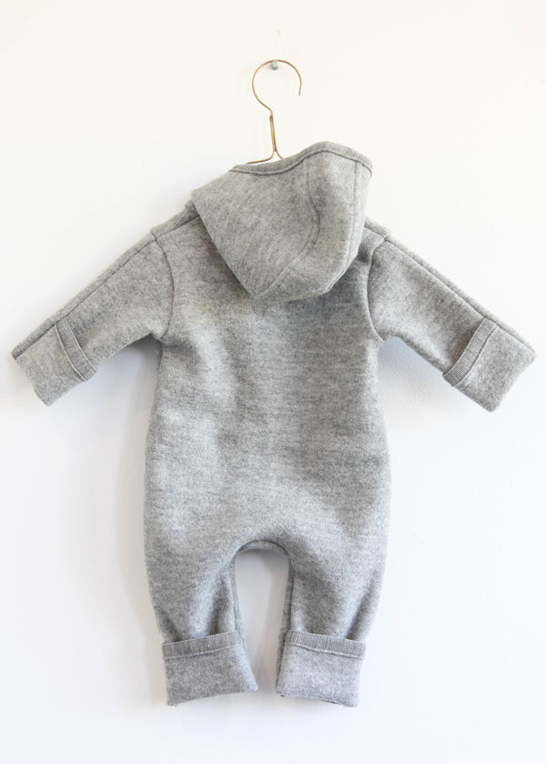 Babies Boiled Wool Overall - Grey