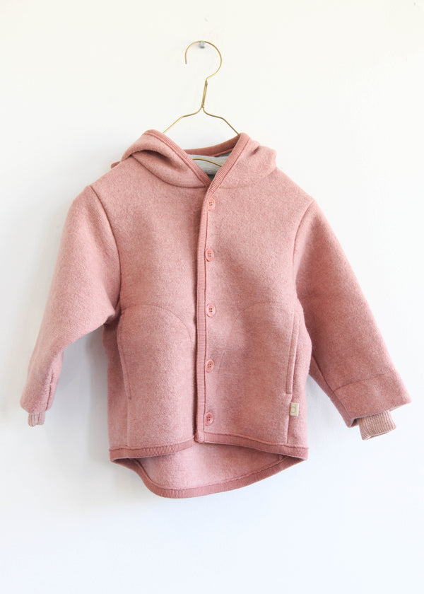 Children’s Boiled Wool Jacket - Rose