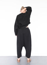 Balloon Sleeve Sweater - Black