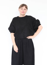 Balloon Sleeve Sweater - Black