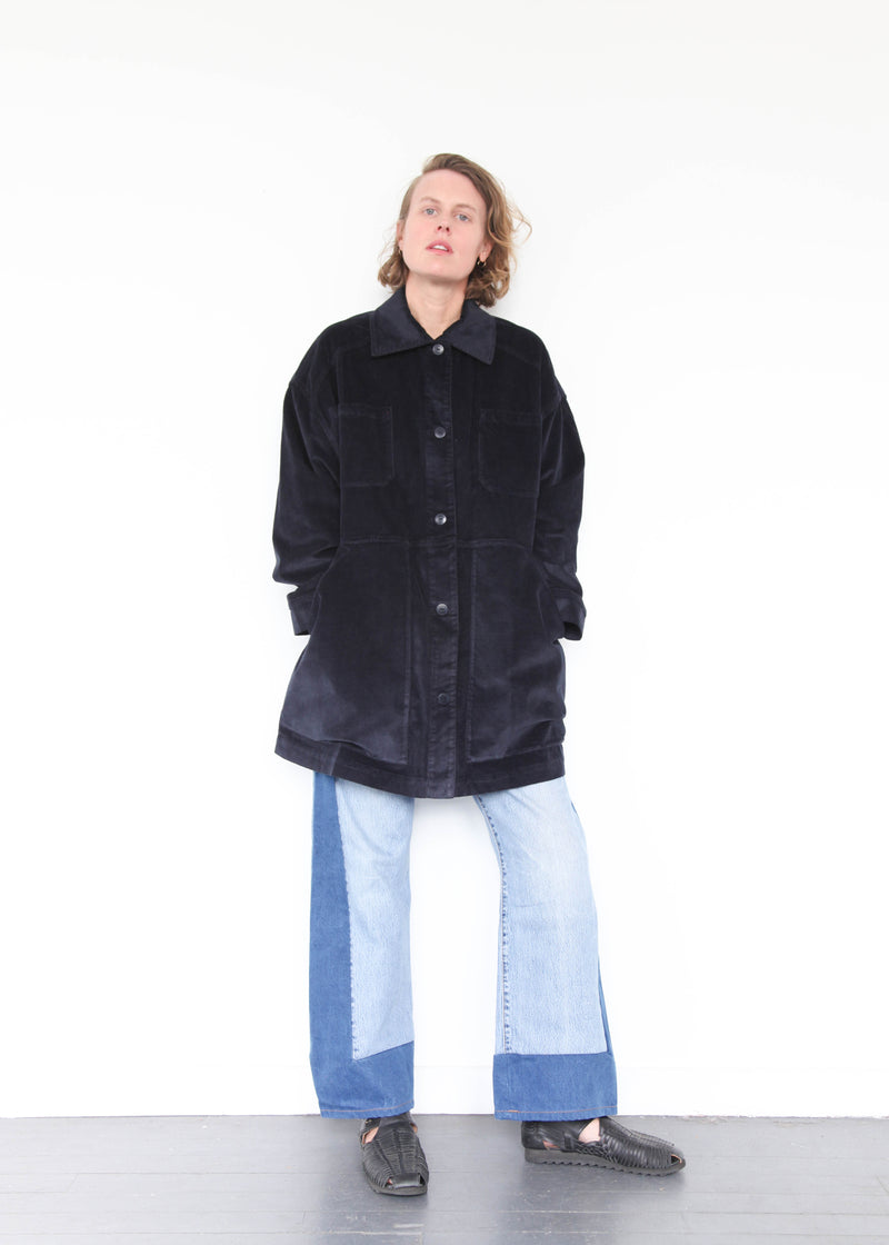 Corduroy Overshirt - Navy