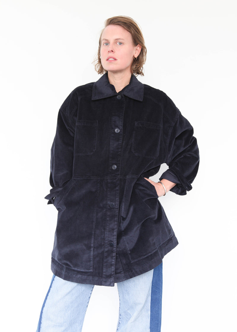 Corduroy Overshirt - Navy