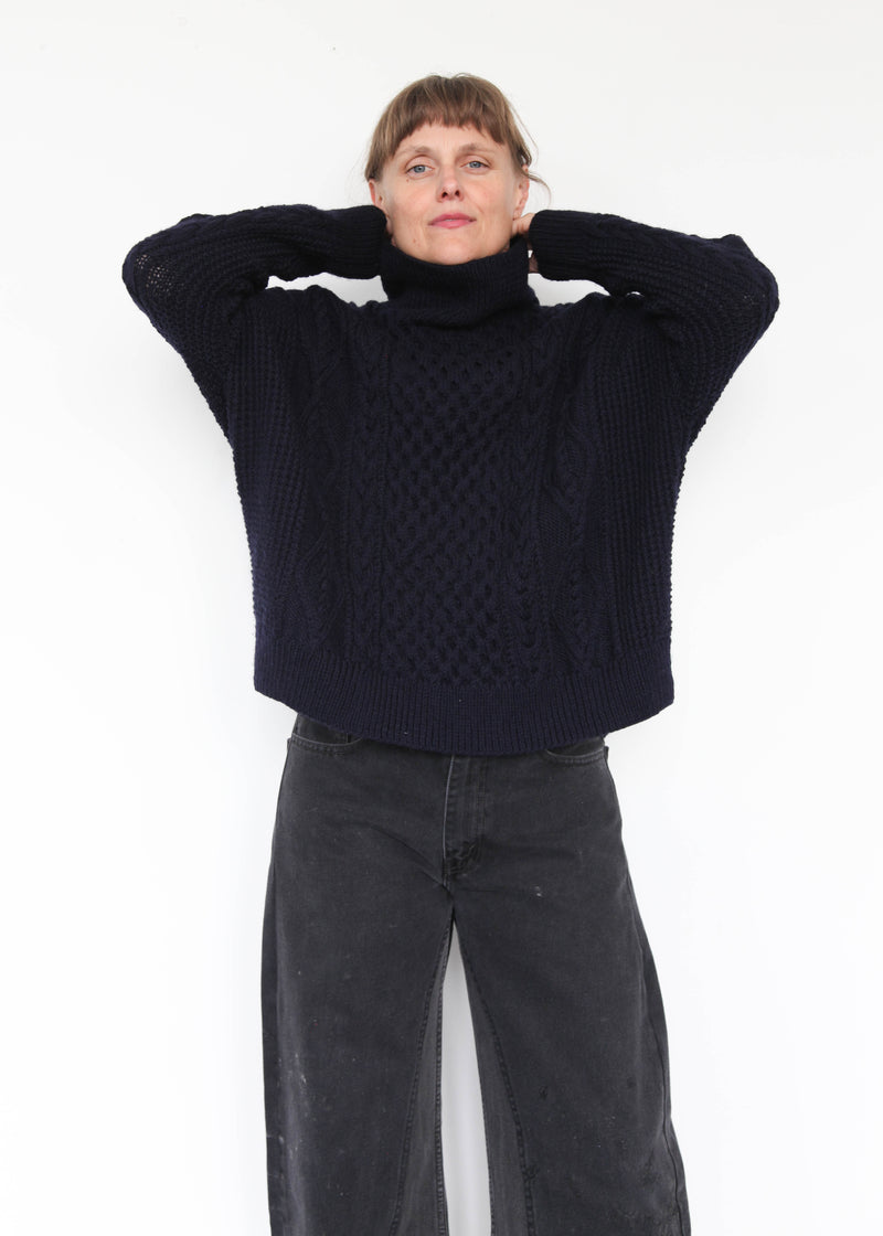 Fisherman Pullover - Midnight/One Size