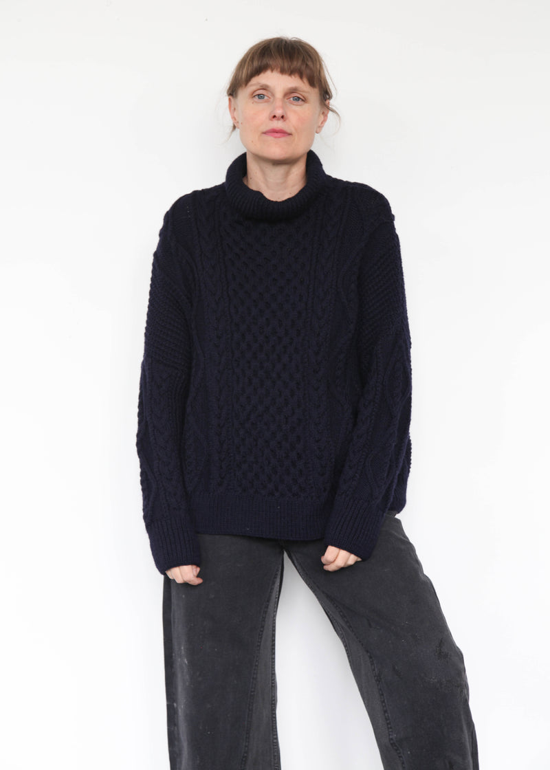 Fisherman Pullover - Midnight/One Size