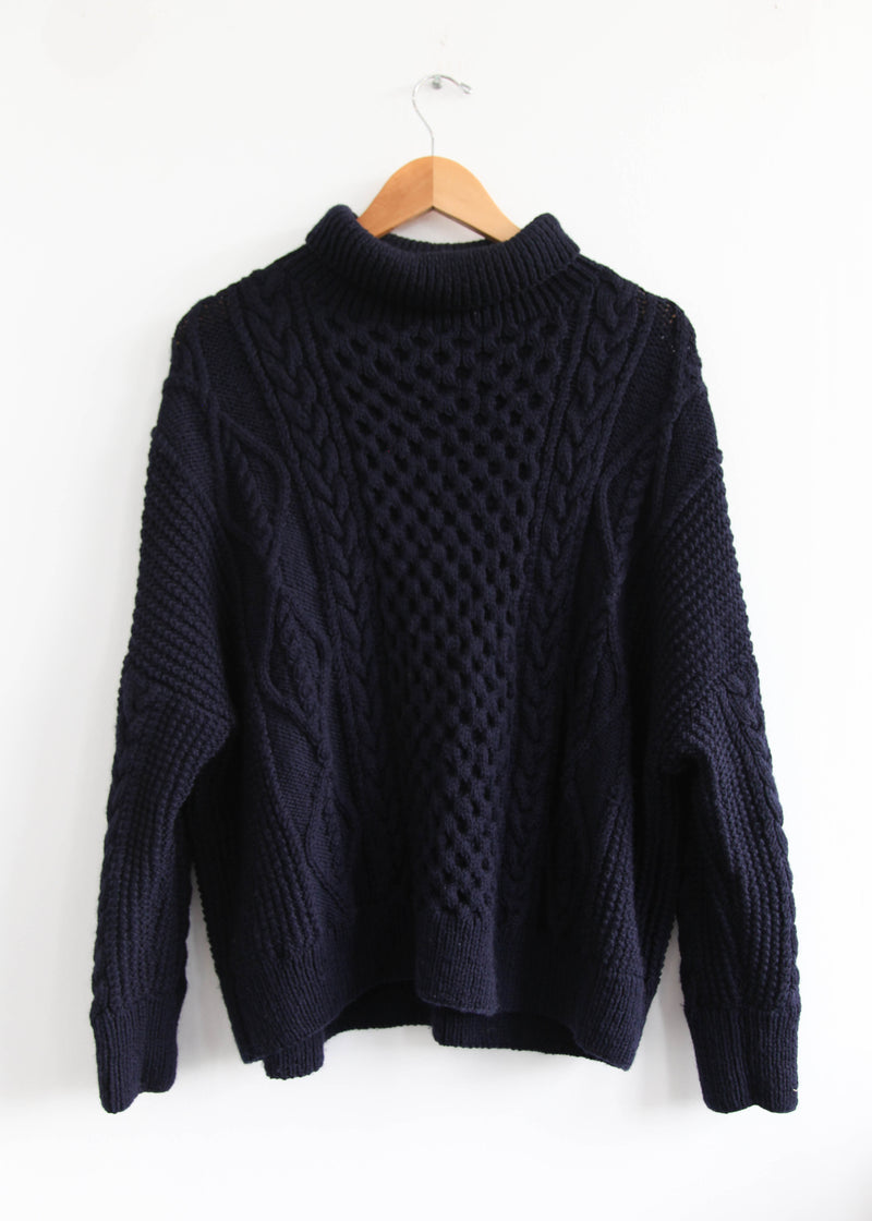 Fisherman Pullover - Midnight/One Size