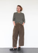 Corduroy Baggy Pants - Moss