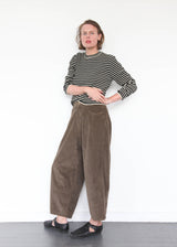 Corduroy Baggy Pants - Moss