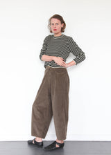 Corduroy Baggy Pants - Moss