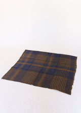 Echarpe Shawl Tweed Check - Indigo