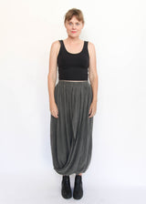 Double Layered Drapy Skirt - Slate