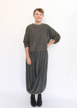 Wide Long Sleeve Tee - Slate