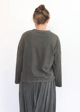 Wide Long Sleeve Tee - Slate