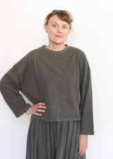 Wide Long Sleeve Tee - Slate