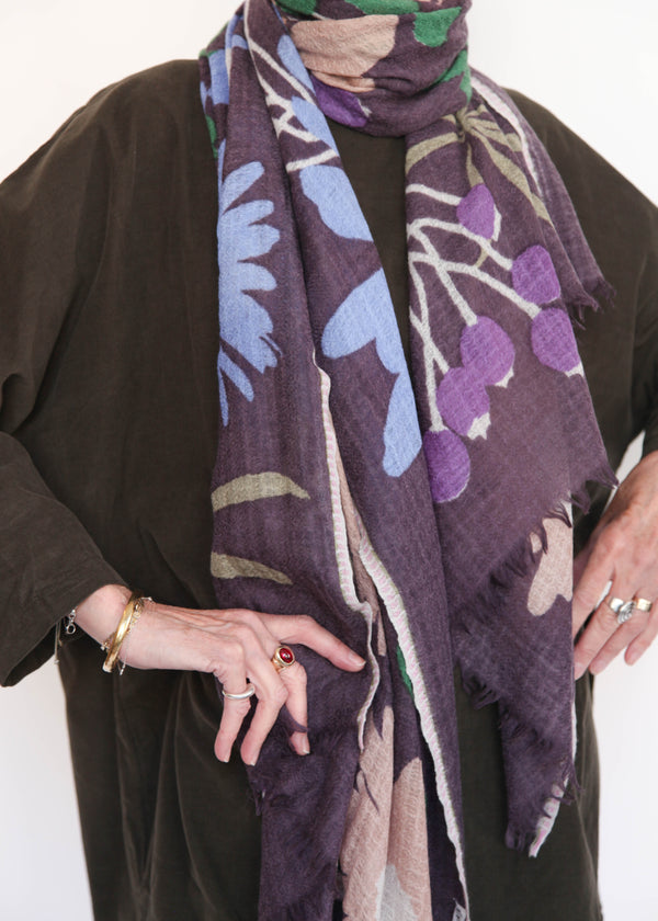 Shawl GW2581 - Aubergine
