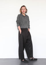 Wool Curved Pants - Java