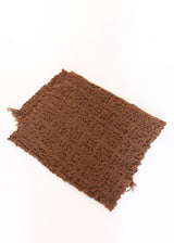 Handwoven Crepe Wrap - Rust OS