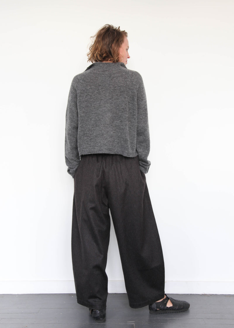 Wool Curved Pants - Java