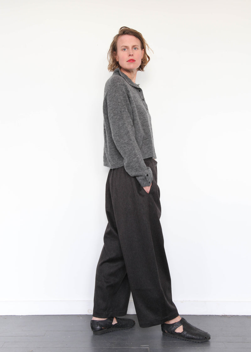 Wool Curved Pants - Java