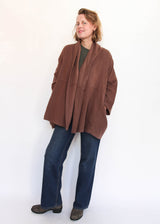 Haori Coat - Chocolate Brown