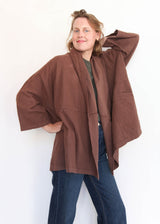 Haori Coat - Chocolate Brown