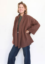 Haori Coat - Chocolate Brown