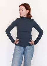 L/S Mockneck - Deep Teal