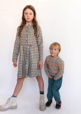Brushed Dress 4311 - Coffee Checks