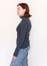 L/S Mockneck - Deep Teal